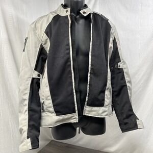 Gray Riding Jacket Motorcycle Jacket Crosswind and Mesh Jacket Small Breathable